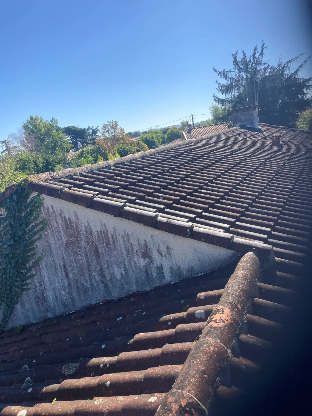 Remplacement de faîtage et nettoyage de toiture à Muret
